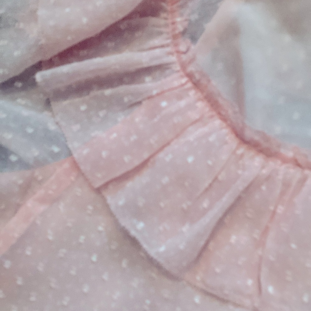 LOFT Clip Dot Ruffle Shell - Picture 6 of 6